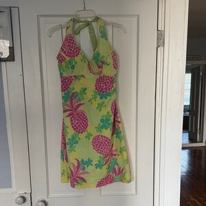 Lilly Pulitzer Pink and Yellow Patterned Dress